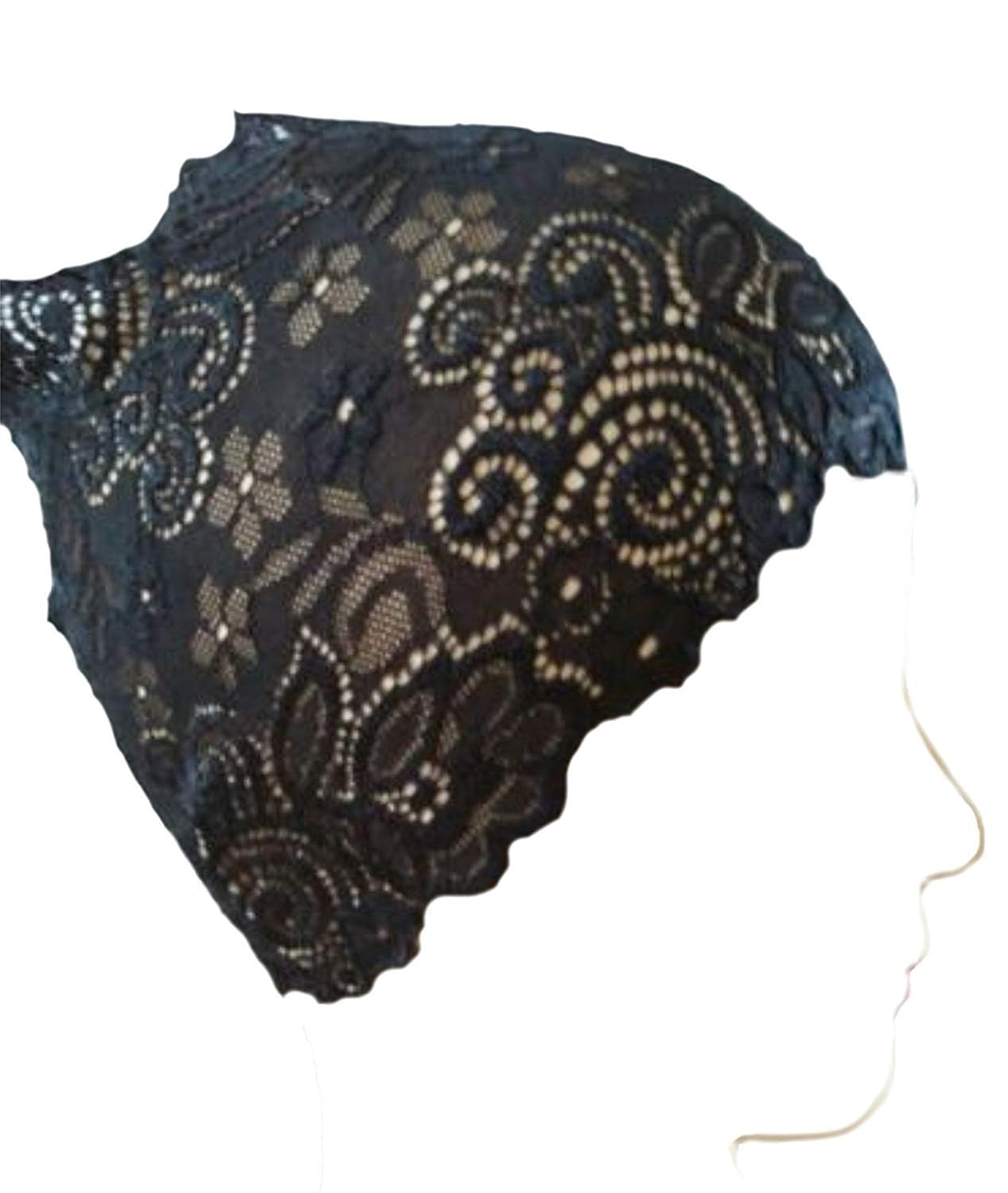 blendmix laylah women's cotton tube cap (black, free size)