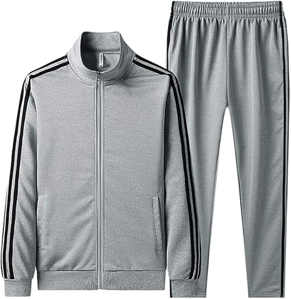 Amazon Hungultra スポーツウェア メンズ 上下 ジャージ セットアップ 長袖 ジッパートレーニングウェア ランニングウェア 部屋着 大きいサイズ 春 秋 冬 カジュアル 運動着 M 4xl ジャージ上下セット 通販