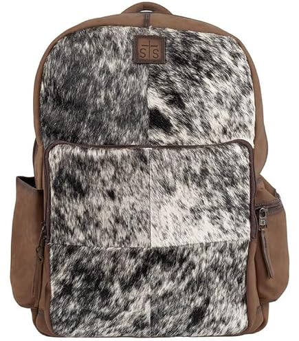 Amazon.com | STS Ranchwear Cowhide Backpack Cowhide/Tornado Brown One Size