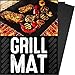 Grill Mat, HeQiao 2-Pack Non-Stick BBQ Mat Easy to Clean Reusable Barbecue Grill Pad for Cooking (PFOA Free, Hot-proof, FDA-Approved) Black