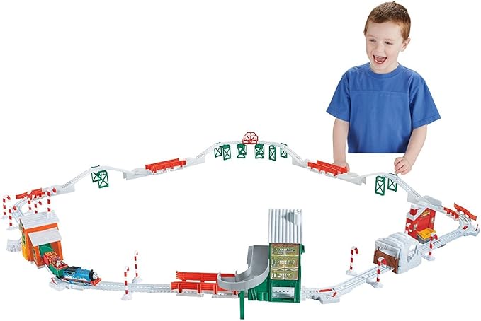 thomas and friends trackmaster holiday cargo delivery set