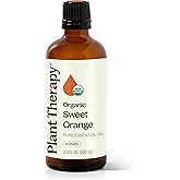 Plant Therapy Sweet Orange Organic Essential Oil 100% Pure, USDA Certified Organic, Undiluted, Natural Aromatherapy, Therapeu