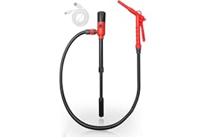 FUELIO 2025 UPGRADED Fuel Transfer Pump - Leak-Proof USB Charging Gas Pump For Gas Can - 2.8 GPM Portable Battery Powered Pump For Gas, Gasoline