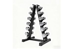 MilleLoom 5/6 Tier Weight Racks for Dumbbells, a-Frame Design Steel Dumbbell Rack Dumbbell Rack Stand for Home Gym, Black