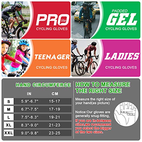 Grebarley Fietshandschoenen voor Mannen Vrouwen Fiets Handschoenen MTB Handschoenen Mountainbike Handschoenen Antislip… - Image 7