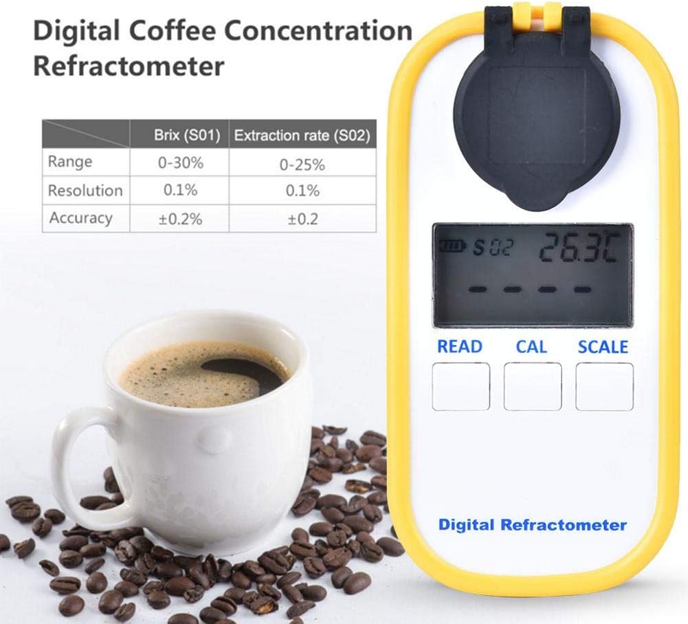 Digital Coffee Concentration Refractometer with BRIX/TDS Display Coffee