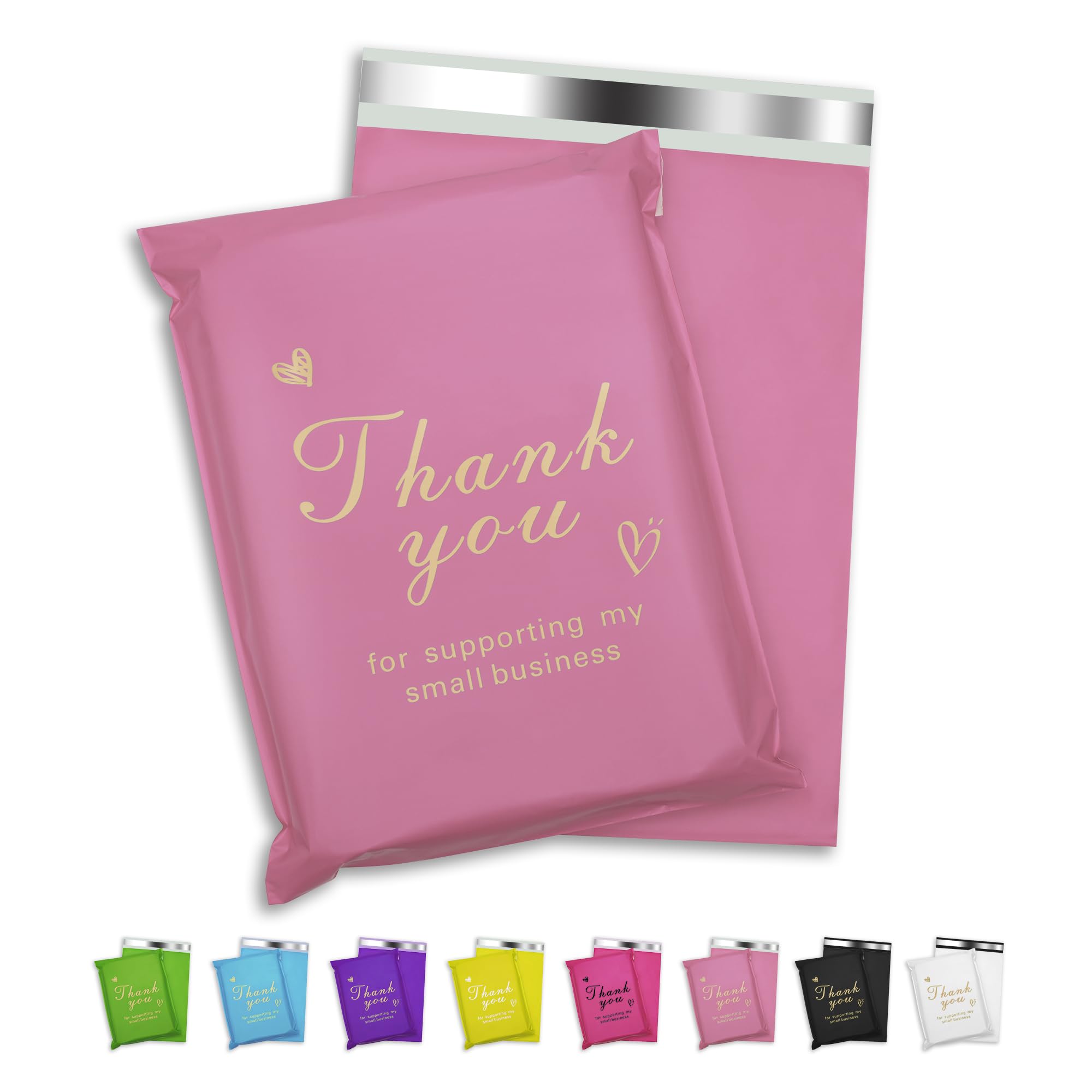 Jowlroel Thank You Poly Mailer 10x13 Inch 100