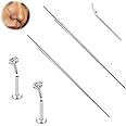 BodyAce G23 Titanium Threadless Piercing Taper, 14G 16G 18G Piercing Taper Insertion Pin, Body Piercing Stretching Kit Assistant Tool for Nose/Ear/Navel/Lip/Eyebrow