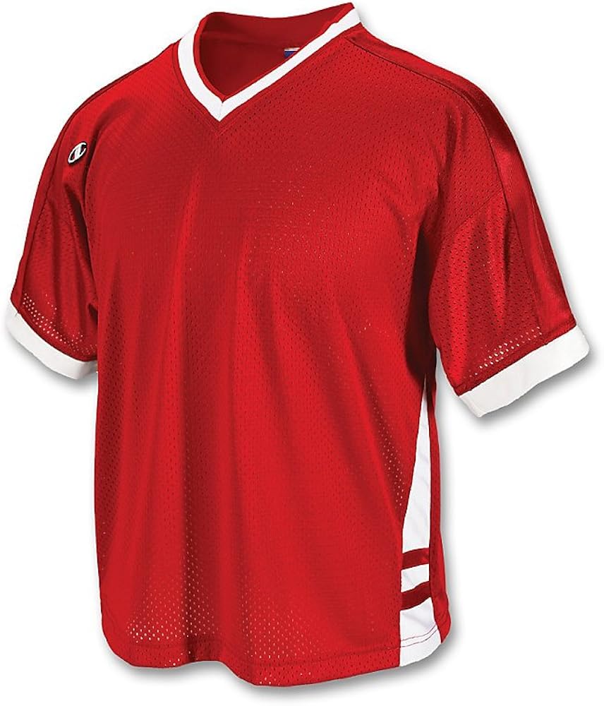 Champion Men`s Mesh Lacrosse Jersey, LX10, YM, Scarlet
