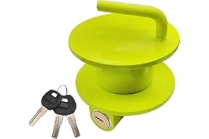 KAYCENTOP Lunette Tow Ring Lock, Pintle Hitch Lock, Tow Eye Lock for 2-1/2 to 3 Inch Lunette Eyes, Bright Green