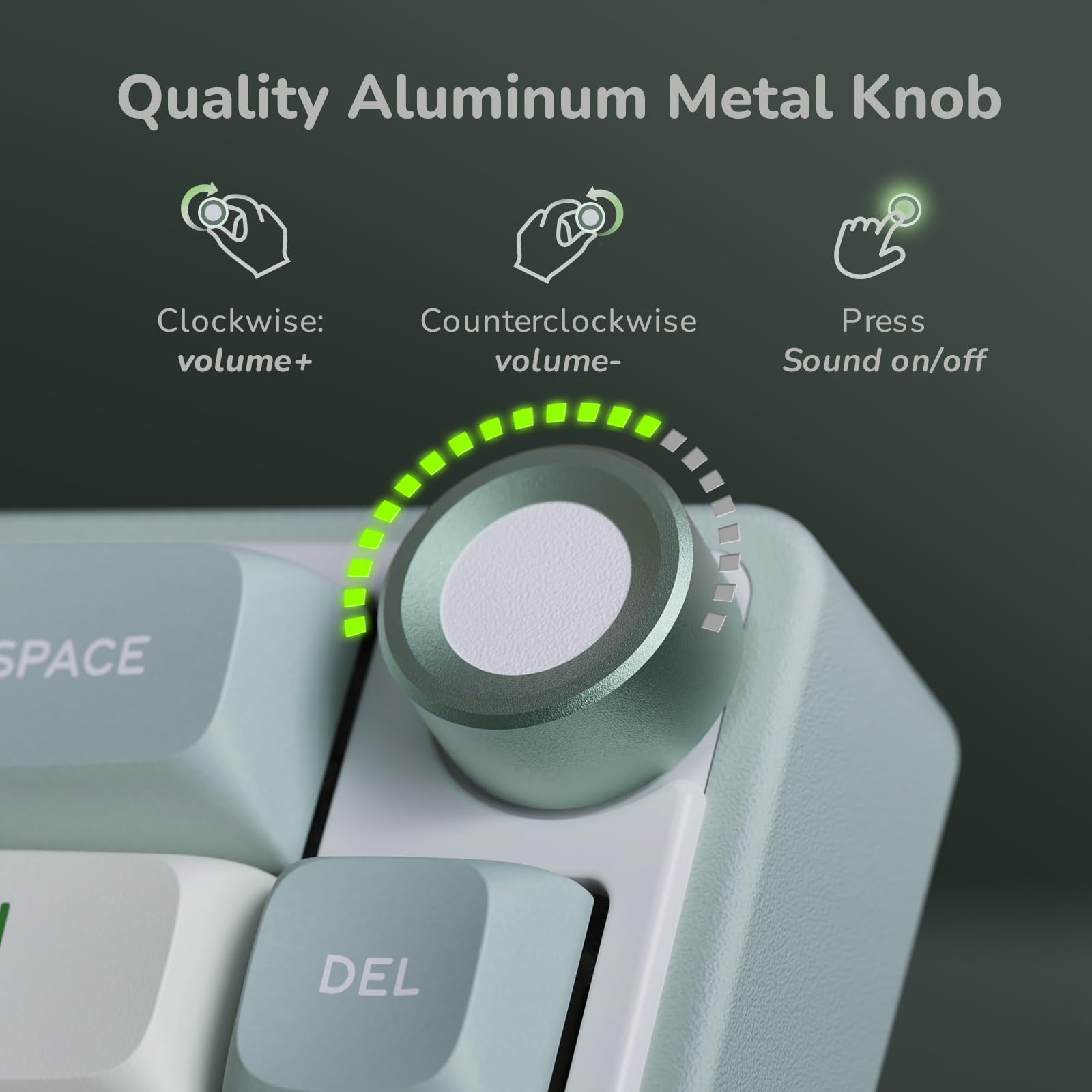 RK ROYAL KLUDGE R65 Wired Mechanical Keyboard, 60% Percent Creamy Gaming Keyboard Gasket Mount RGB Backlit with Programmable Knob, MDA Profile PBT Keycaps, QMK/VIA, Hot Swappable Linear Switch, Cyan