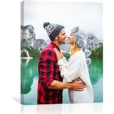 GMissT Canvas Prints With Your Photos - Personalized Pictures On Canvas Custom Poster for Home Decor - Floating Frames & Gift Wrapping Available
