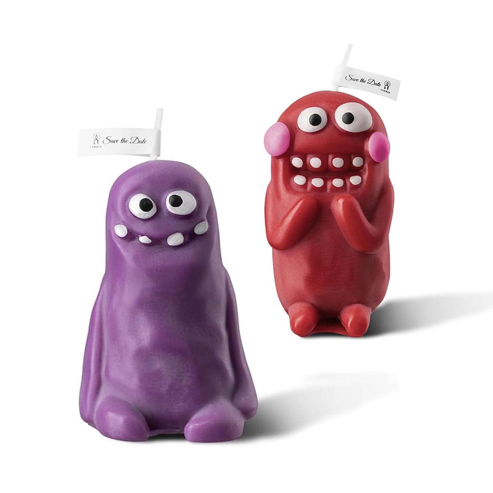 Cute Scented Candle Duo, 2 Pack Funny Candle Gift for Women & Children, Natural Soy Wax with Essential Oils, Long Lasting Burn for Relaxation and Mood Enhancement, Fun and Creative Home Decor