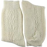 YUN 3 Pairs Women's Natural Pure 100% Wool Traditional Warm Boot Winter Socks