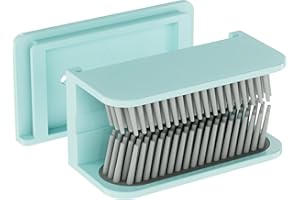 KOVSPO Hair Catcher, Hair Trap for Shower Drain, Reusable Shower Wall Hair Collector, Snare, and Drain Protector, Silicone Hair Grabber for Bathroom Bathtub (Blue)