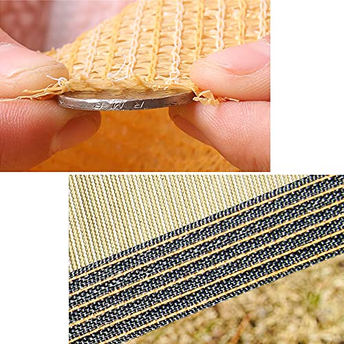 Yeanee Sonnenschutznetz Schattiernetz Beige,Sonnensegel mit 90% Schattierwirkung Sonnenschutzgewebe,für Terrasse Garten… – Bild 7