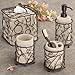 iDesign Twigz Decorative Steel and Ceramic Bathroom Tumbler Cup - 3.7