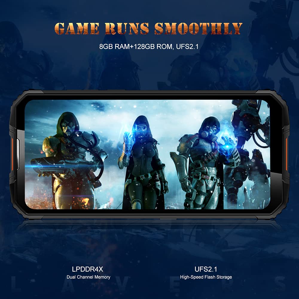 OUKITEL WP10 5G Rugged Smartphone Unlocked, 8000Mah Battery 18W Fast Charging, 6.67