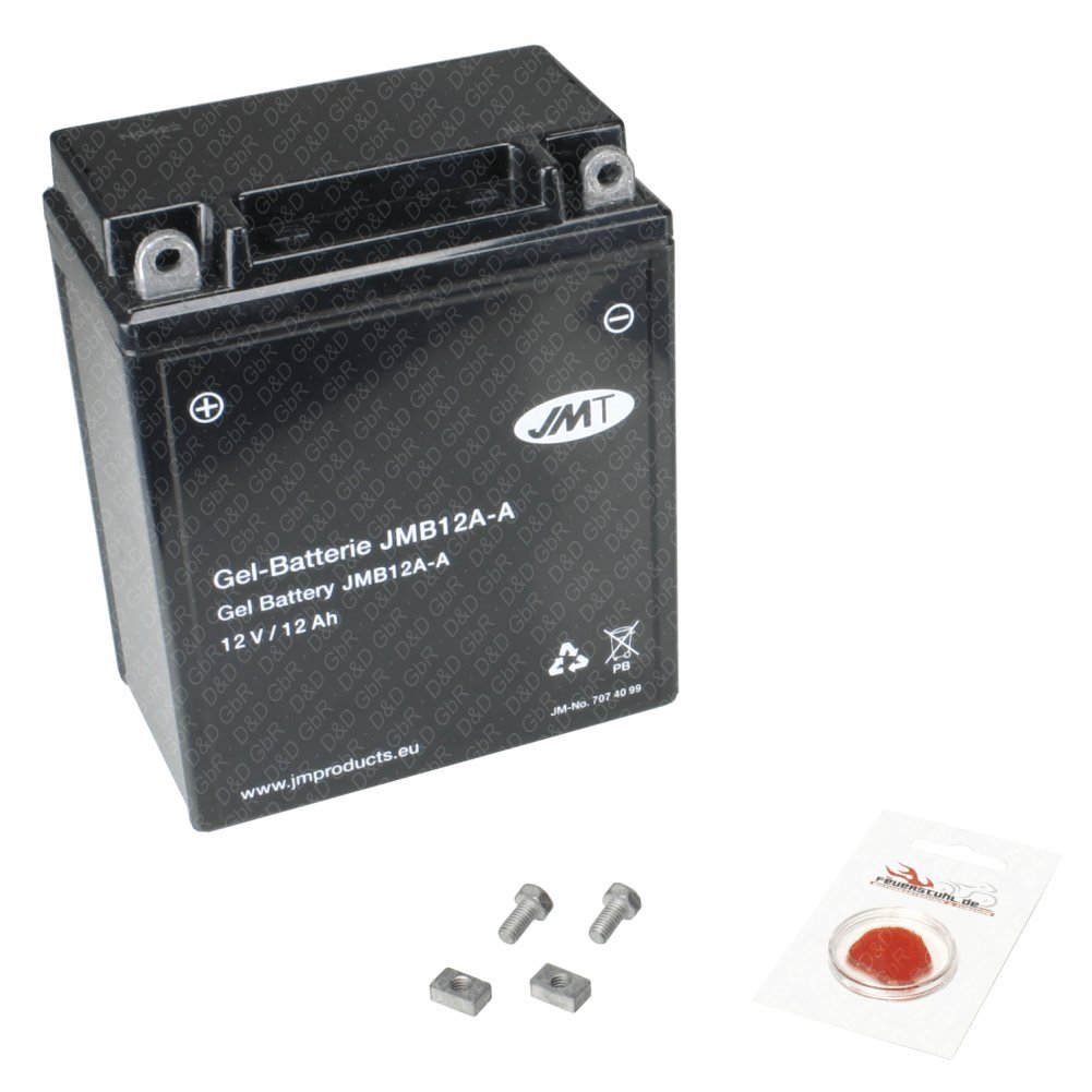 JMT Gel-Batterie Für Kawasaki GPZ 900 R Ninja (1984-1994) – 12V, 14Ah, Wartungsfrei & Inkl. Pfand