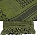 Military Shemagh Tactical Desert 100% Cotton Keffiyeh Scarf Wrap, Green, One size