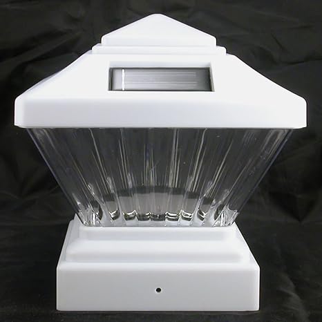 8 Pack Solar Fence Post Cap Lights Colonial Style Fit 4x4 Pvc