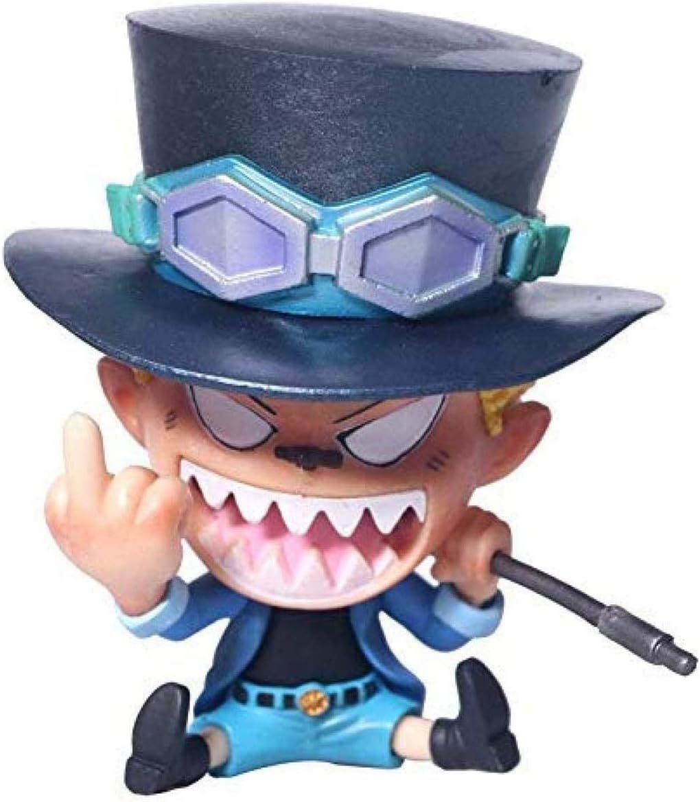 Amazon Co Jp アニメワンピースサボ中指おかしいジェスチャーpvcアクションフィギュアモデルのおもちゃ Kyenui Home Kitchen