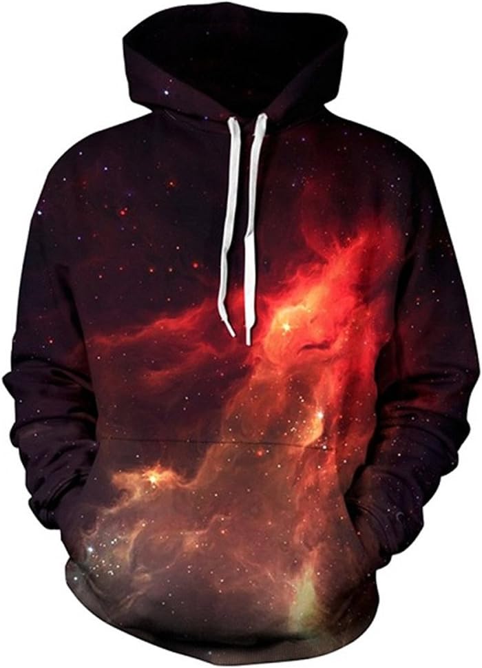 Pasban Galaxy 3D Print Hoodies Pocket Palace Hoodie Men Colorful Harajuku Sweatshirts Moleton Feminino Women Bape Top Shirt No4 XL