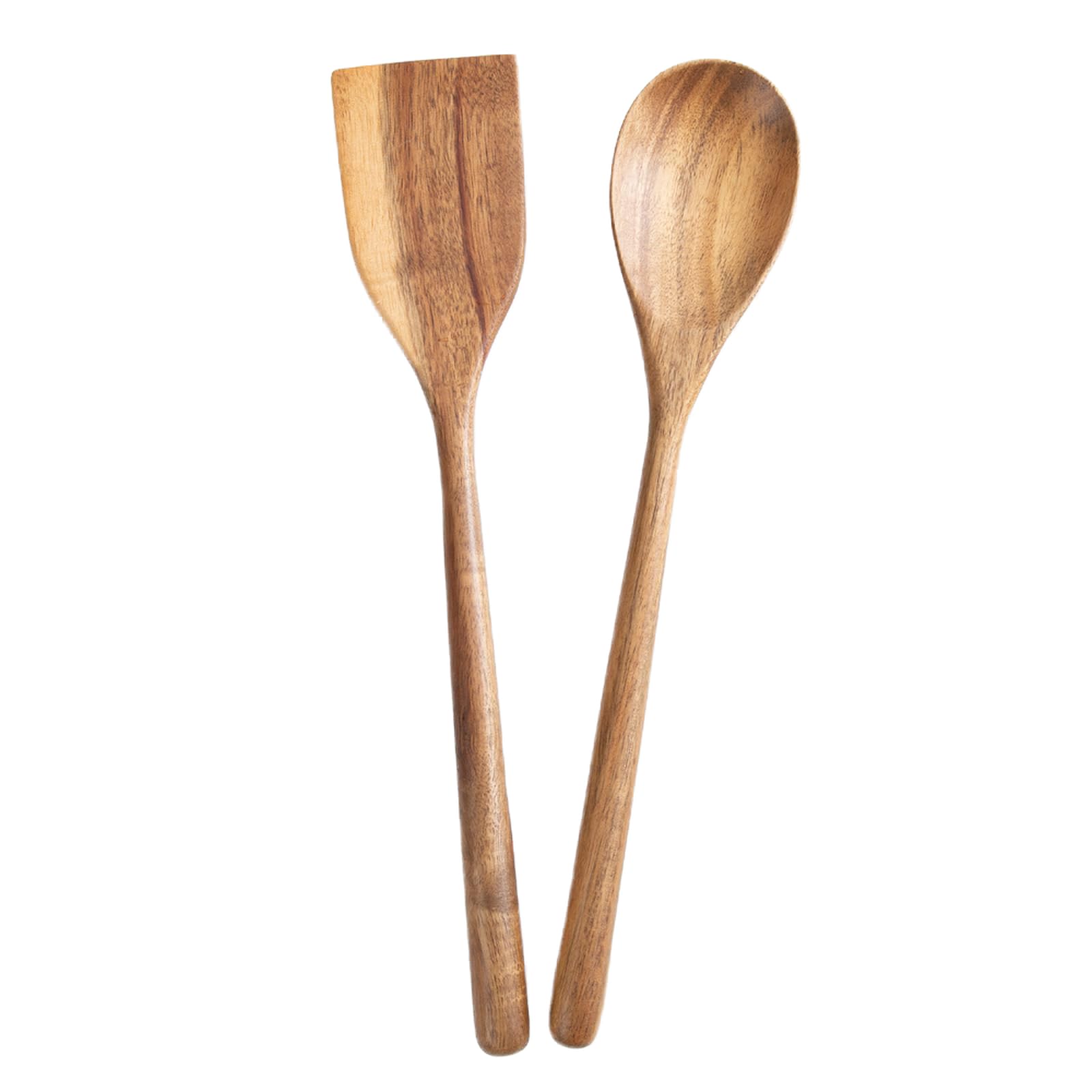 Photo 1 of **SIGNS OF HEAVY USAGE*** Giant Acacia Wood Cooking Utensils, Strong Wooden Spoons Spatula, 17" Long Handle Kitchen Utensil for Cooking, Large Wood Scoop Spoons Serving Heavy Food, Big Wood Kitchenware Tool for Huge Boil Pot
