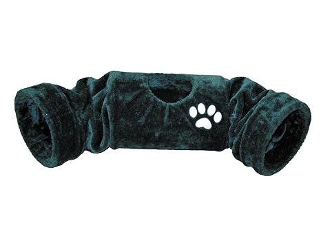 Nobby Plüschtunnel 'MACERA' anthrazit Ø24 x 100 cm