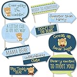 Funny Baby Boy Teddy Bear - Baby Shower Photo Booth