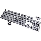 Seiorca 104 PBT Keycap Set Doubleshot Backlit Keycaps for Mechanical Keyboard with Key Puller (Gray)
