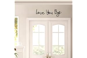 Yadiana Love You Bye Wood Sign Home Decor,21.6" Black Boho Home Wall Decor Modern Wall Art Decor Express Love and Warm for Yo