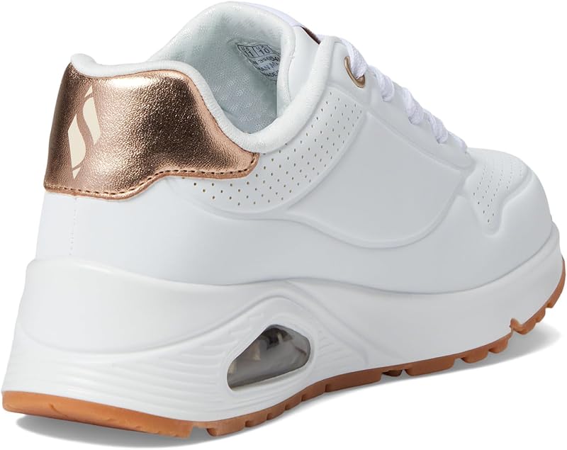 Fille Uno Gen1 Shimmer Away Racine Accueil Chaussures-Enfant Baskets-Basses, White Synthetic Trim, 38 EU