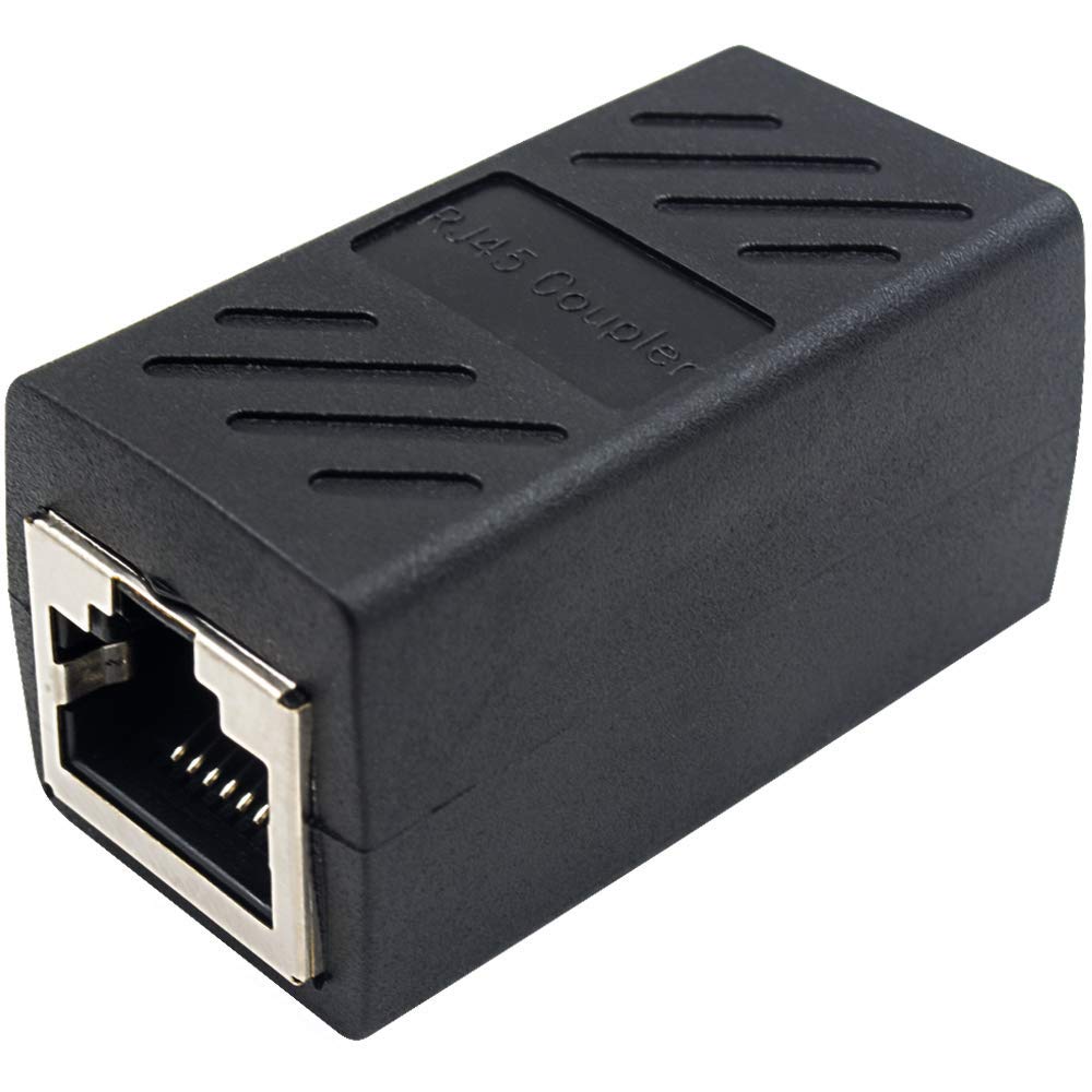 Duttek RJ45 Coupler ethernet coupler ethernet connector RJ45 Female Coupler for Ethernet Cat 5/ CAT 6 LAN Ethernet Cable Extender Straight Modular Inline Coupler