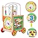 Timy Wooden Learning Bead Maze Cube 5 in 1 Activity Center Educational Toy
