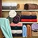 Superior Egyptian Cotton Pile 6 Piece Towel Set, Includes 2 Bath, 2 Hand, 2 Face Towels/Washcloths, Ultra Soft Luxury Towels, Thick Plush Essentials, Guest Bath, Spa, Hotel Bathroom, White