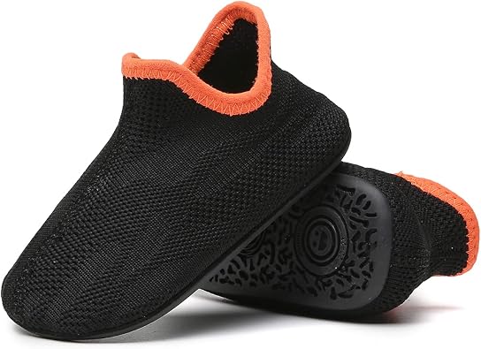 Amazon.com: Longfor - Zapatillas de bebé para niños y niñas,  antideslizantes, zapatos de casa, de punto, ligeras, para caminar: Shoes