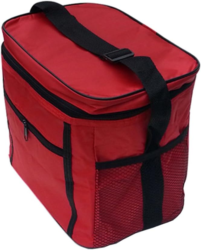 WinCret Insulated Lunch Bag - Practical Cool Bag with Large Storage Space and Net Bag - 27 * 17 * 24cm