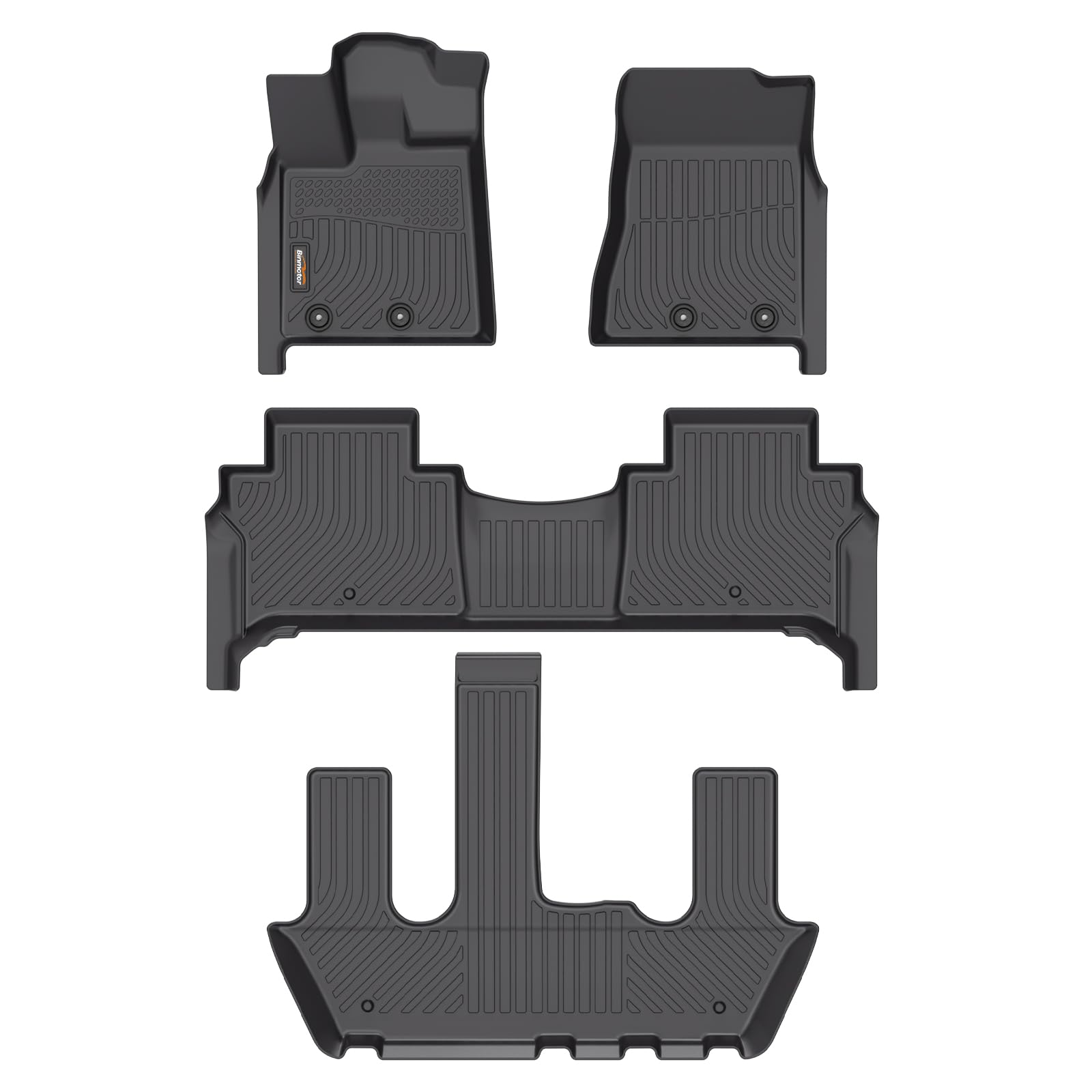 Binmotor-Floor Mats for Nissan Armada/Infiniti QX80 2025, Bucket Seat (7 Seats) 丨 TPE All Weather Car Mats Rubber Liners for Nissan Armada Accessories Cargo Trunk Mat Image Binmotor-Floor Mats for Nissan Armada/Infiniti QX80 2025, Bucket Seat (7 Seats) 丨 TPE All Weather Car Mats Rubber Liners for Nissan Armada Accessories Cargo Trunk Mat Image