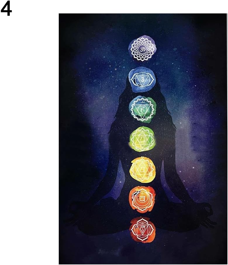 Academyus Yoga Mats for Women Thick Non Slip Rainbow 7 Chakra Mandala Bohemia Blanket Tapestry Summer Beach Towel Yoga Mat