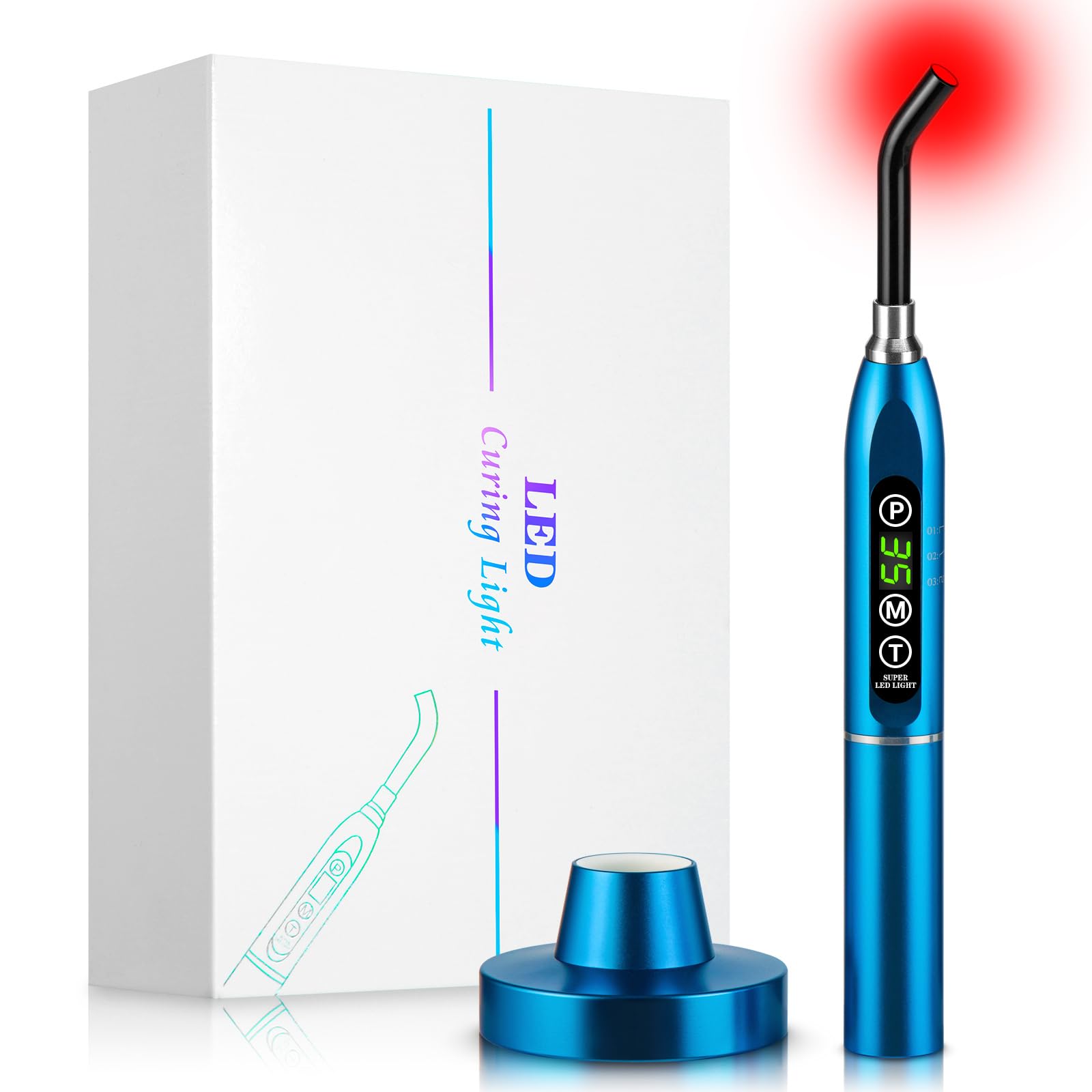 Photo 1 of Red Light Therapy Cold Sores Treatment&Fever Blister,Canker Sore Relief, Nose Ear Knee Joint Muscle,Handheld Infrared Red Light Therapy Device for Body (Blue2)