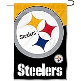 Pittsburgh Steelers Large Logo Double Sided Garden Banner Flag