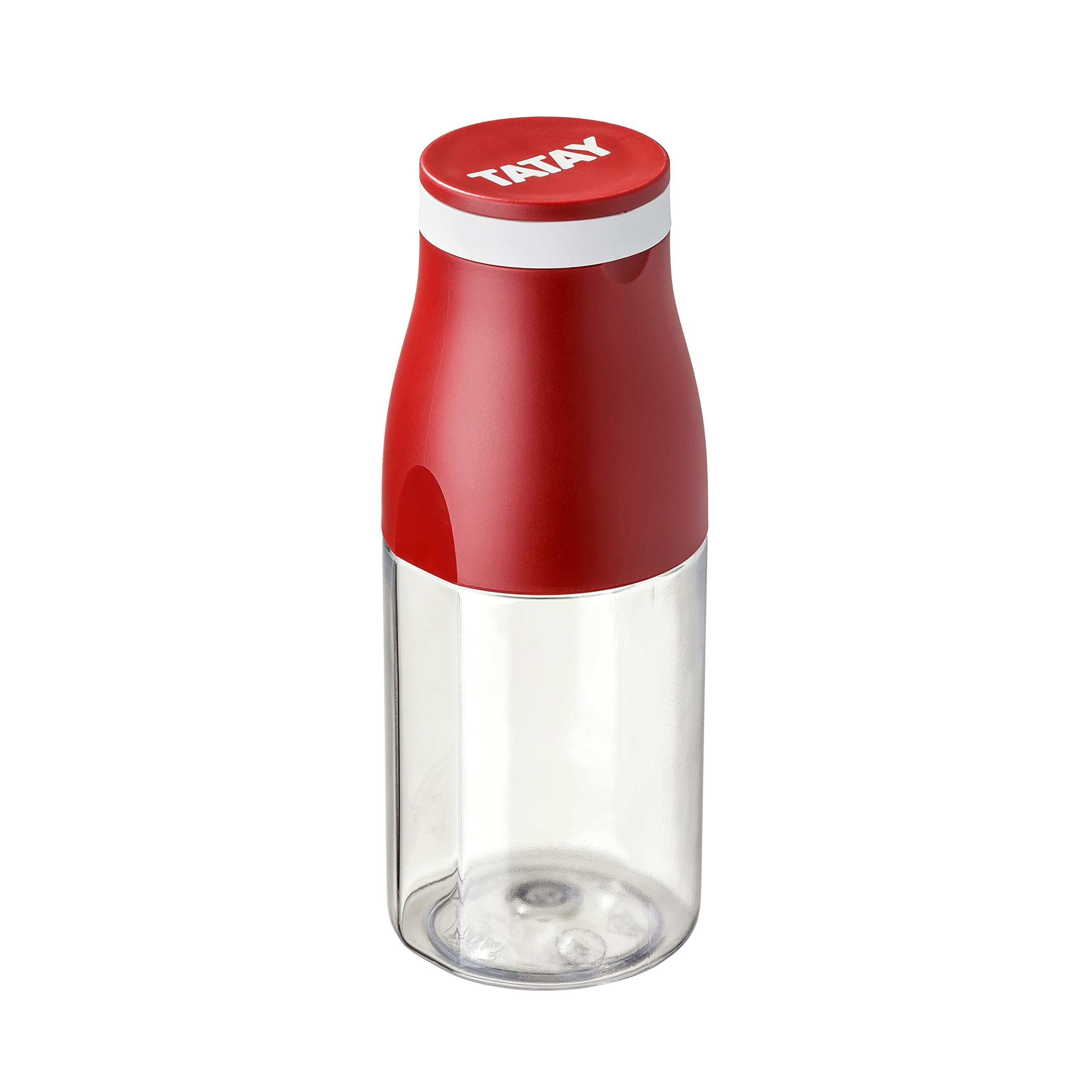 TATAY Drinks Bottle 400 ml Urban Drink | Cup Lid with Elastic Band | Leakproof and Durable | BPA-Free Tritan | Dishwasher, Microwave, Fridge and Freezer Safe | 6.7x6.7x17.3 cm, Burgundy