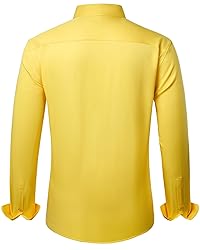J.VER Men's Dress Shirts Solid Long Sleeve Stretch