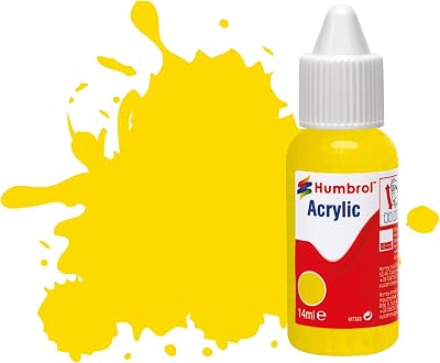 Humbrol No.69 Yellow Gloss Acrylic Paint 14ml DB0069
