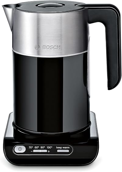 Bosch Styline TWK8633GB Variable Temperature Cordless Kettle 1.5 L Black