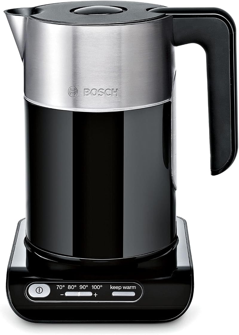 Bosch Styline TWK8633GB Variable Temperature Cordless Kettle 1.5 L Black