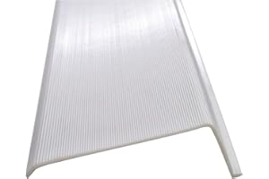 BEAM LIGHTING PLASTICS YOUR DIFFUSER SOURCE Beam Lighting 21” L-Shape Under Cabinet Light Cover Replacement | White Ribbed Acrylic Diffuser | 20-7/8” Length x 2-7/8” Width x 1” Height (Please Check The Size is Correct Before Ordering)