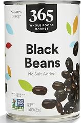 365 by Whole Foods Market, Unsalted Black Beans, 15 Ounce