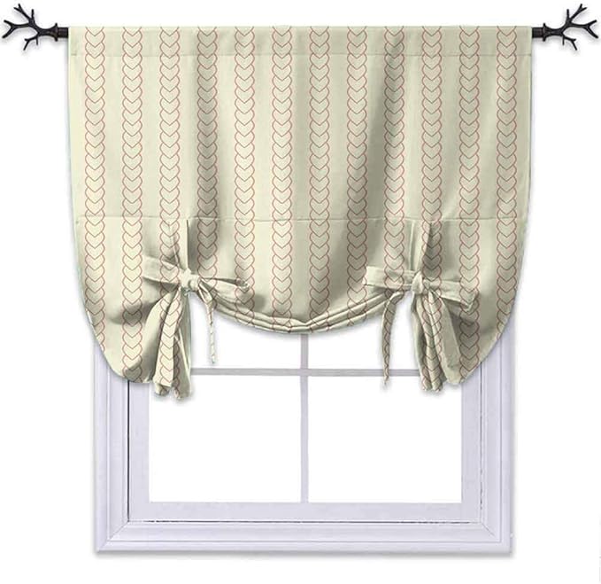 Aishare Store - Cortina de amarre para ventana pequeña, diseño de